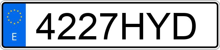 Numer rejestracyjny 4227HYD posiada RENAULT CLIO