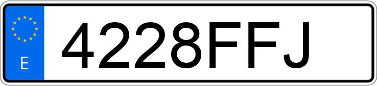 Numer rejestracyjny 4228FFJ posiada BENTLEY CONTINENTAL