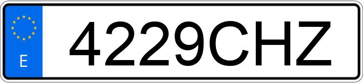 Numer rejestracyjny 4229CHZ posiada SEAT IBIZA Numer rejestracyjny 4229CHZ posiada SEAT IBIZA