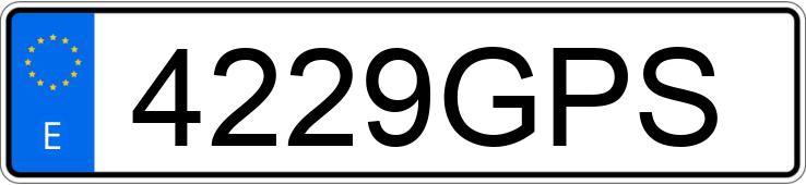 Numer rejestracyjny 4229GPS posiada FORD C-MAX