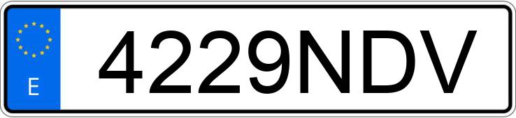 Numer rejestracyjny 4229NDV posiada AUDI A5 SPORTBACK Numer rejestracyjny 4229NDV posiada AUDI A5 SPORTBACK