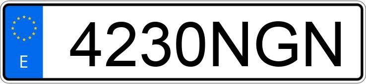 Numer rejestracyjny 4230NGN posiada LAND ROVER RANGE ROVER SPORT