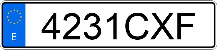 Numer rejestracyjny 4231CXF posiada PEUGEOT PARTNER