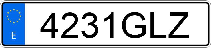 Die Registrierungsnummer 4231GLZ hat FORD TRANSIT