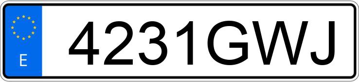 Numer rejestracyjny 4231GWJ posiada CHEVROLET-GM CRUZE