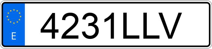 Numer rejestracyjny 4231LLV posiada MERCEDES GLB (247)