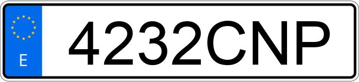 Numer rejestracyjny 4232CNP posiada SEAT IBIZA