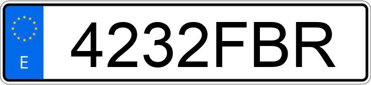 Il numero di registrazione 4232FBR ha OPEL VECTRA