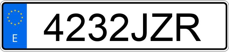 Numer rejestracyjny 4232JZR posiada IVECO DAILY