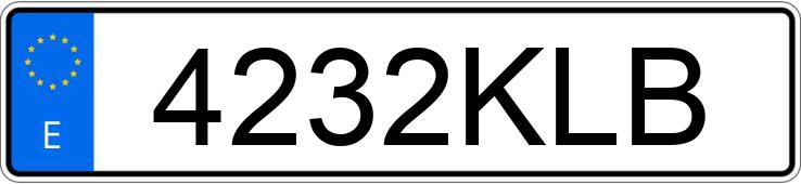 Numer rejestracyjny 4232KLB posiada RENAULT KANGOO