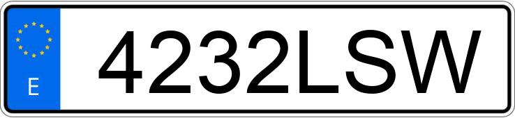 Numer rejestracyjny 4232LSW posiada LAND ROVER RANGE ROVER VELAR