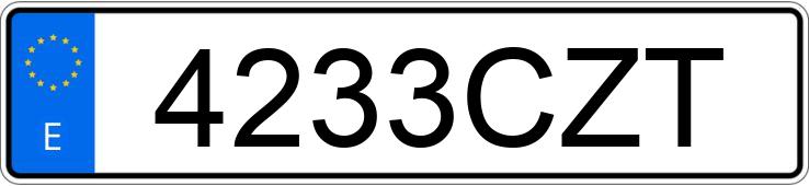 Numer rejestracyjny 4233CZT posiada MERCEDES CLK (208-209) Numer rejestracyjny 4233CZT posiada MERCEDES CLK (208-209)