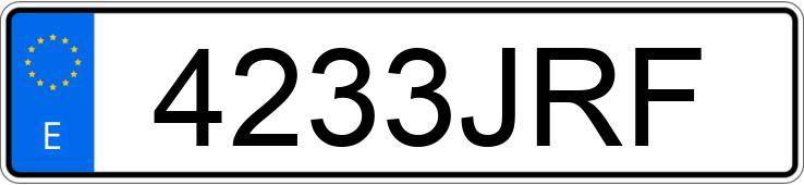 Numer rejestracyjny 4233JRF posiada AUDI A1 SPORTBACK