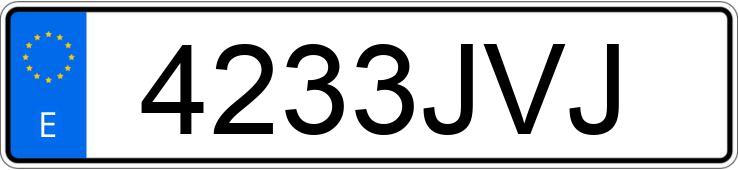 Numer rejestracyjny 4233JVJ posiada SEAT IBIZA Numer rejestracyjny 4233JVJ posiada SEAT IBIZA