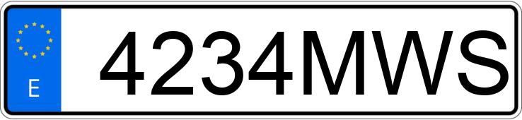 Numer rejestracyjny 4234MWS posiada SEAT IBIZA Numer rejestracyjny 4234MWS posiada SEAT IBIZA