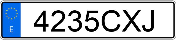 Numer rejestracyjny 4235CXJ posiada HONDA HR-V