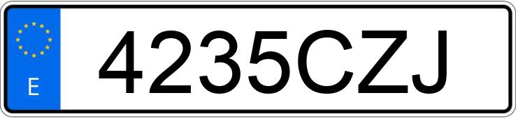 Numer rejestracyjny 4235CZJ posiada AUDI A4
