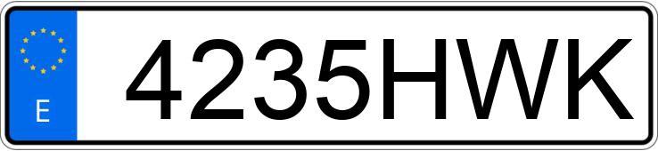 Numer rejestracyjny 4235HWK posiada MAZDA MAZDA6