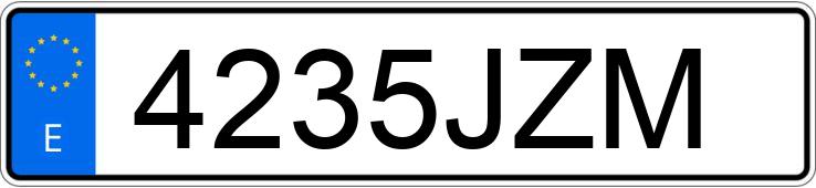 Numer rejestracyjny 4235JZM posiada BMW SERIE 3