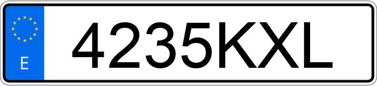 Numer rejestracyjny 4235KXL posiada VOLKSWAGEN POLO