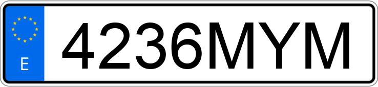 Numer rejestracyjny 4236MYM posiada AUDI A5