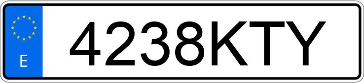 Numer rejestracyjny 4238KTY posiada VOLKSWAGEN T-ROC