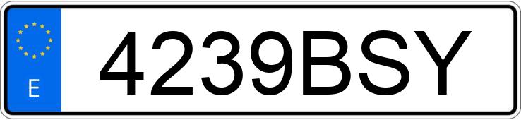 Numer rejestracyjny 4239BSY posiada SEAT LEON Numer rejestracyjny 4239BSY posiada SEAT LEON