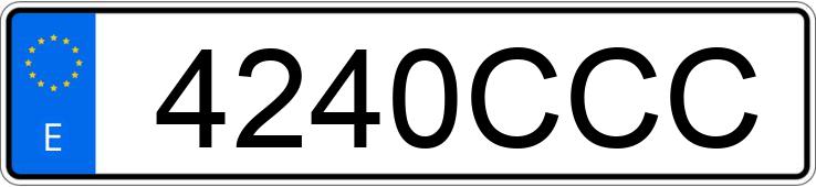 Numer rejestracyjny 4240CCC posiada VOLKSWAGEN GOLF Numer rejestracyjny 4240CCC posiada VOLKSWAGEN GOLF