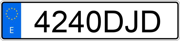 Numer rejestracyjny 4240DJD posiada NISSAN ATLEON