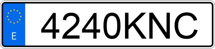 Numer rejestracyjny 4240KNC posiada KIA SPORTAGE