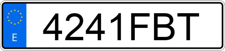 Numer rejestracyjny 4241FBT posiada BMW SERIE 5