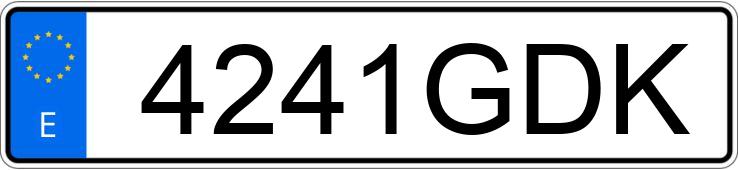 Numer rejestracyjny 4241GDK posiada FORD TOURNEO CONNECT Numer rejestracyjny 4241GDK posiada FORD TOURNEO CONNECT