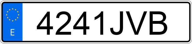 Numer rejestracyjny 4241JVB posiada FORD CUSTOM