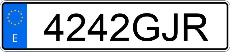 Numer rejestracyjny 4242GJR posiada OPEL ZAFIRA Numer rejestracyjny 4242GJR posiada OPEL ZAFIRA