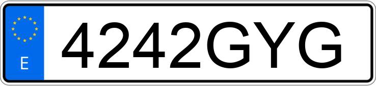 Numer rejestracyjny 4242GYG posiada FORD FIESTA