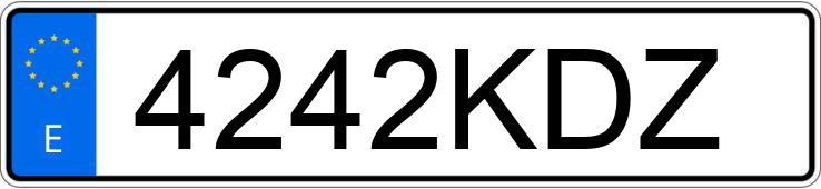 Numer rejestracyjny 4242KDZ posiada PORSCHE PANAMERA Numer rejestracyjny 4242KDZ posiada PORSCHE PANAMERA