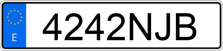 Numer rejestracyjny 4242NJB posiada BMW Z4 Numer rejestracyjny 4242NJB posiada BMW Z4