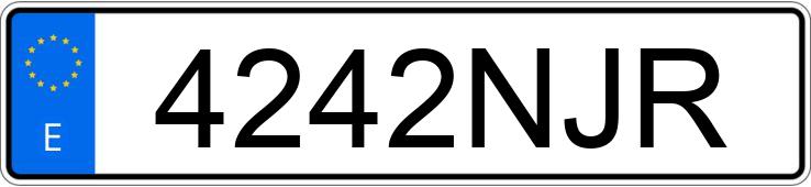 Numer rejestracyjny 4242NJR posiada DACIA BIGSTER