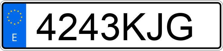 Numer rejestracyjny 4243KJG posiada KIA NIRO Numer rejestracyjny 4243KJG posiada KIA NIRO