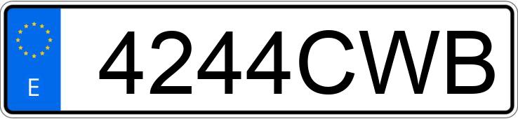 Numer rejestracyjny 4244CWB posiada PEUGEOT 307 Numer rejestracyjny 4244CWB posiada PEUGEOT 307