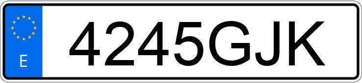 Numer rejestracyjny 4245GJK posiada MERCEDES E (211)