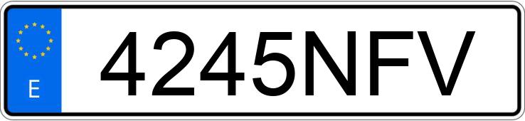 Numer rejestracyjny 4245NFV posiada HONDA GL 1800