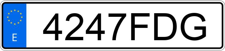 Numer rejestracyjny 4247FDG posiada BMW SERIE 3