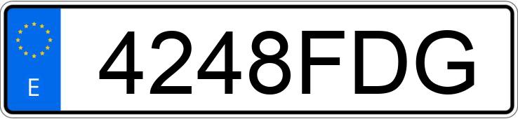 Numer rejestracyjny 4248FDG posiada BMW SERIE 5