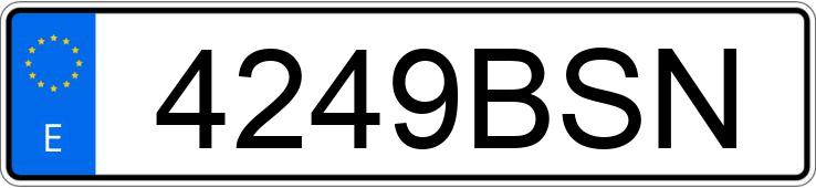 Numer rejestracyjny 4249BSN posiada VOLKSWAGEN PASSAT Numer rejestracyjny 4249BSN posiada VOLKSWAGEN PASSAT