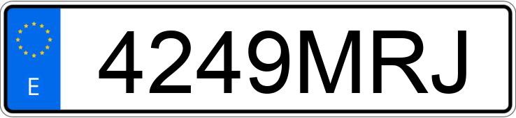 Numer rejestracyjny 4249MRJ posiada HONDA SH 350I