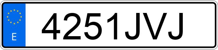 Numer rejestracyjny 4251JVJ posiada BMW SERIE 3