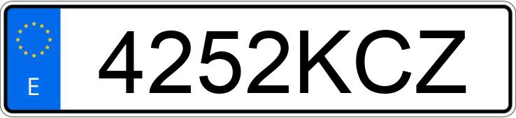 Numer rejestracyjny 4252KCZ posiada MERCEDES VITO Numer rejestracyjny 4252KCZ posiada MERCEDES VITO