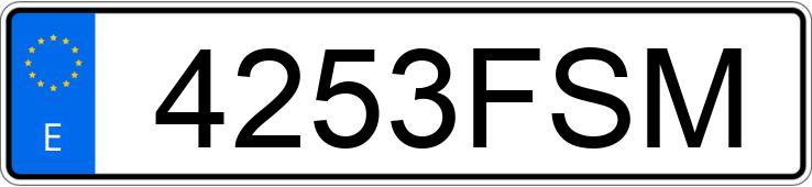 Numer rejestracyjny 4253FSM posiada OPEL ASTRA