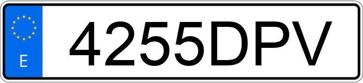 El número de registro 4255DPV tiene SEAT LEON